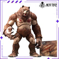 METYTOYZ Original Brown and White Bear Man Panda Warrior Broken Claw Mobile Doll Model Handmade Toy Ornament Gift Collection
