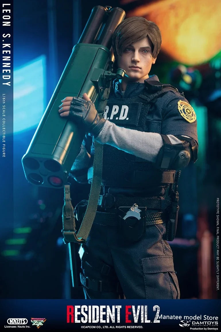 IN STOCK NAUTS DAM DAMTOYS DMS030 1/6 RPD Police Officer Leon Kennedy Movable Action Figure Full Set For Fan Collection