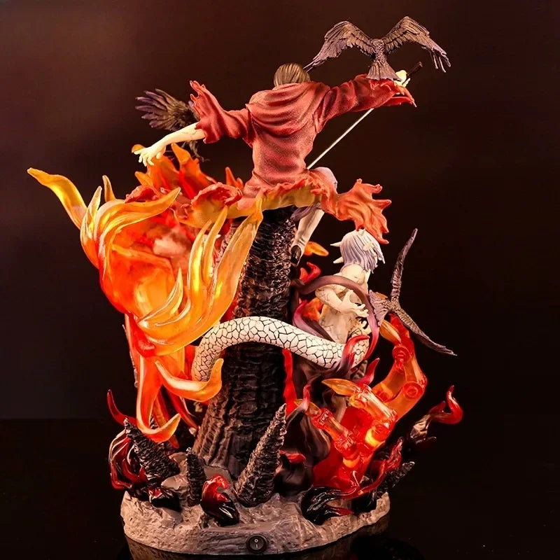 40cm Uchiha Itachi NARUTO Animation Peripherals Emit Light Yakushi Kabuto Model Figure Decoration Festival Craft Toy Collections