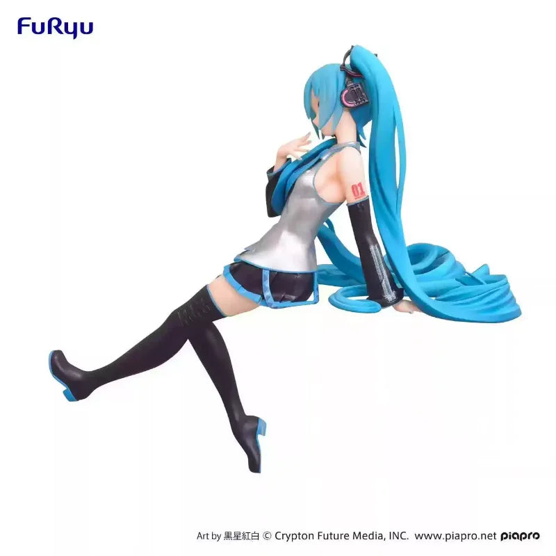 In Stock Original FuRyu Hatsune Miku ‌Art By Noodle Stopper Figure Desktop Ornaments Model Collection Toy Gifts Brand New Boxed