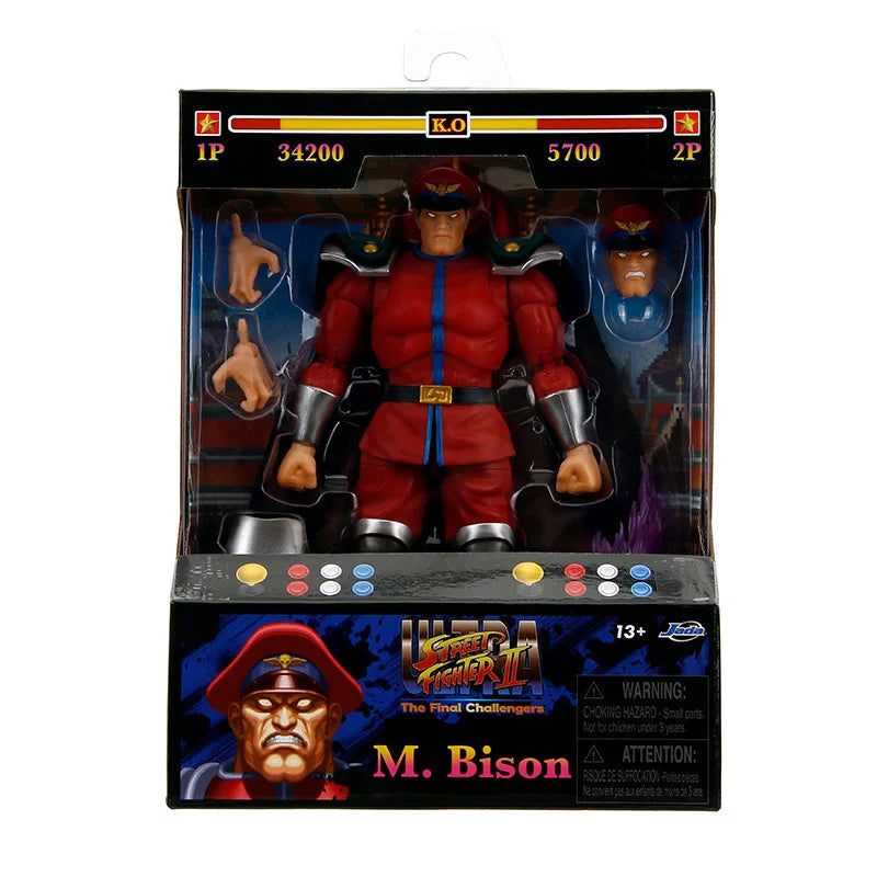 Jada Street Fighter 6 Blanka Sagat Vega Figure Action Model Toy Anime Street Fighter Figurine Doll Collect Ornament Gift Custom