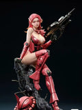 29cm Anime Peripheral Beautiful Girl Statue 1/6 Zaku Ornament Machine Chassis Model Doll Figure  Toy Gifts