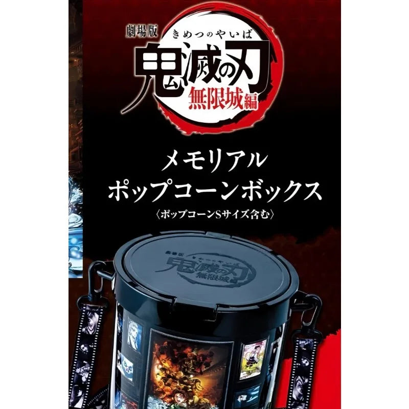 In Stock Original Anime Action Figures Demon Slayer Infinite City Chapter Models Toys  Popcorn Bucket Pvc Collection Decor Gifts