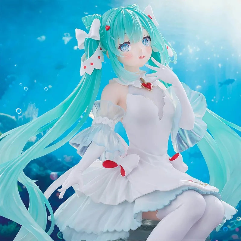 BANDAI miku BPEV EVOLVE Sea Angel 100% Original genuine 180mm PVC Action Anime Figure Model Toys Figure Collection Doll Gift
