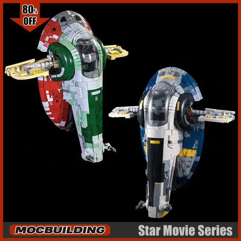 Star Movie MOC Building Blocks UCS Slave 1 Spaceship Model Starfighter DIY Assemble Technology Bricks Collection Toys Xmas Gifts