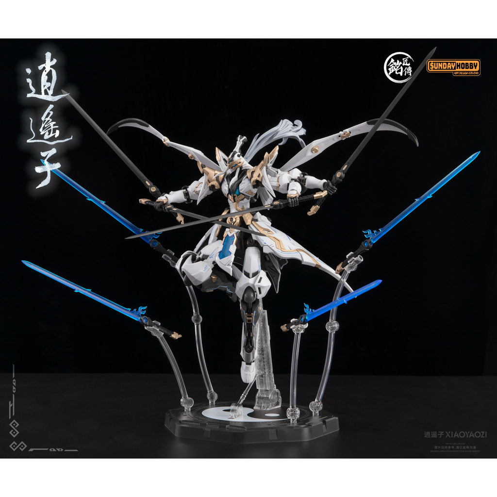 In Stock 22cm 1:100 Sunday Hobby Mingjiang Biography Xiaoyaozi Action Figure Cultivator Guochuang Mecha Assembly Model Genuine