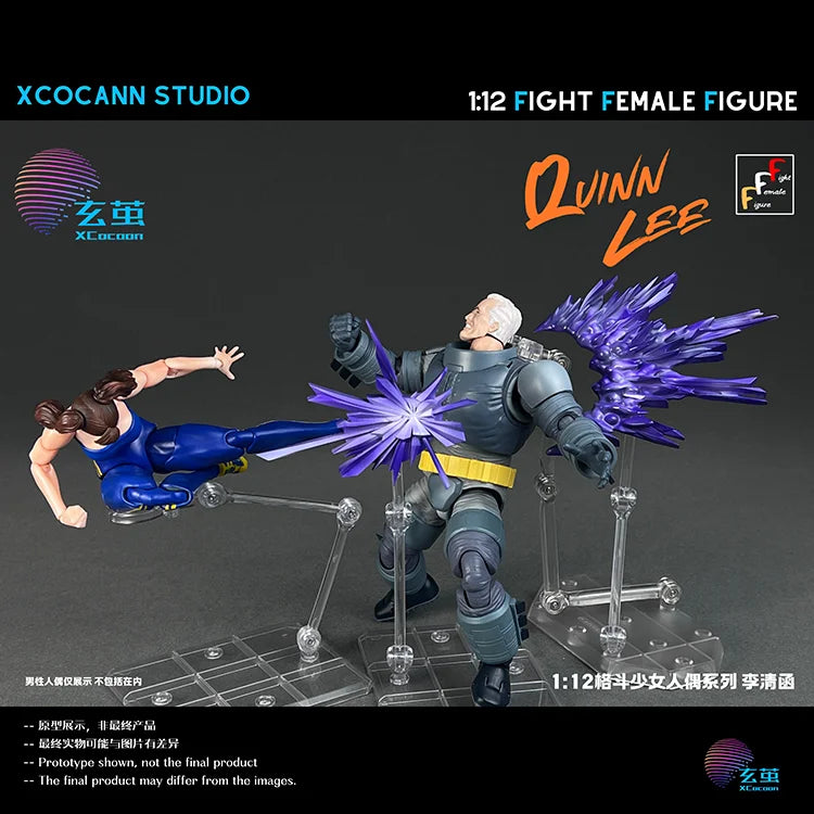 In Stock Xcocann Studio 1/12 Fight Female Figure Quinn Lee Mountainmoon  Pj01 Accessory Kit Set Original Collectible Model Toy