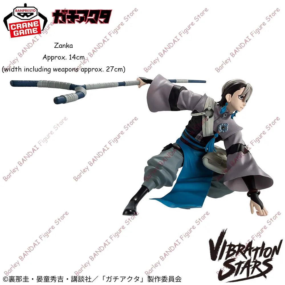 Original In Stock BANPRESTO Gachiakuta VIBRATION STARS Zanka Nijiku Rudo Anime Action Figures Model Toys Holiday Gifts For Kids