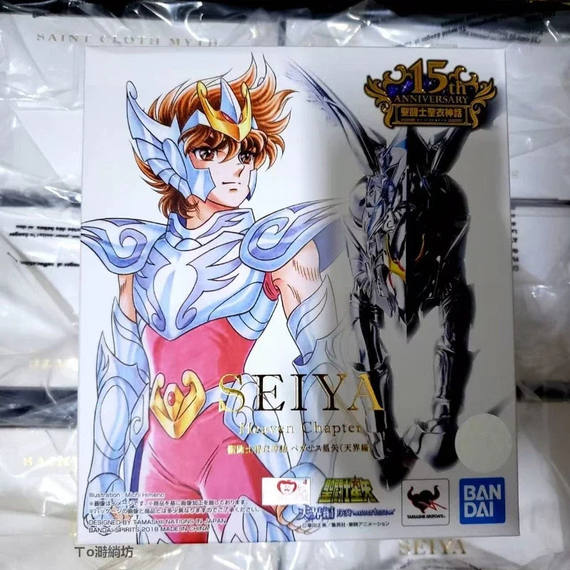 In Stock Bandai Saint Cloth Myth Fifteenth Pegasus Pegasus Chapter Celestial Version Animation Action Figure Model Children Toy
