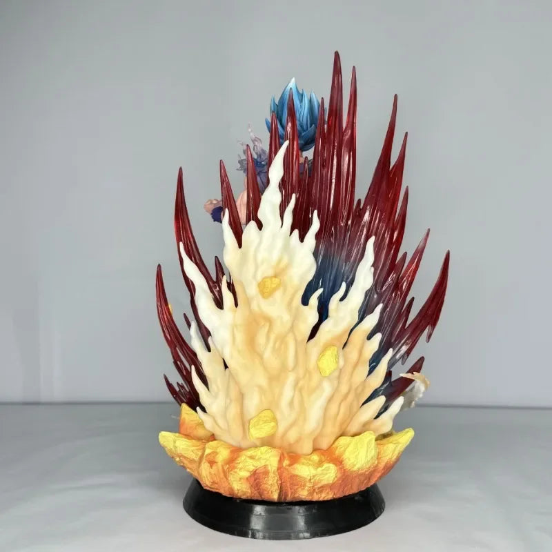 44cm Dragon Ball Figure Son Goku Saiyan with Blue Hair Action Anime Model Collection PVC GK Model Statue Desk Decor Toy for Gift