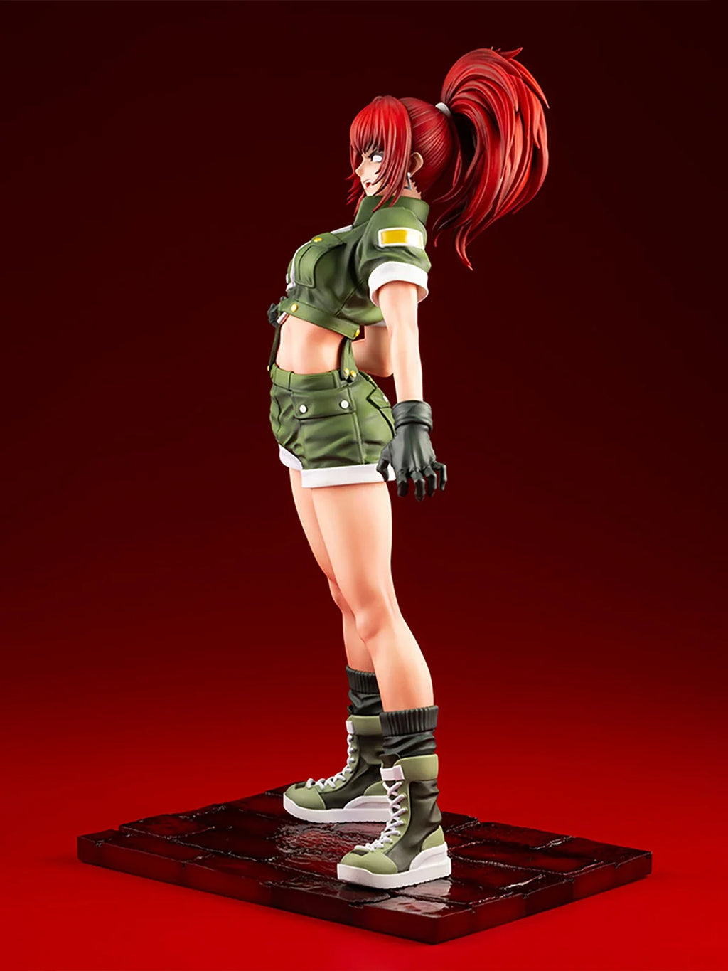 Original Genuine Kotobukiya Prepainted Bishoujo Statue The King of Fighters '97 Leona Heidern Limited Edition 1/7 H=235mm Figure