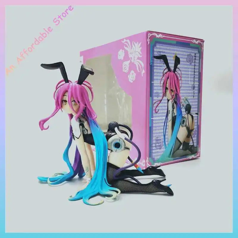 16.5cm In Stock Replica No Game No Life Dolls Bunny Girl Action Figure Lying Posture Children Toys Birthday Gift