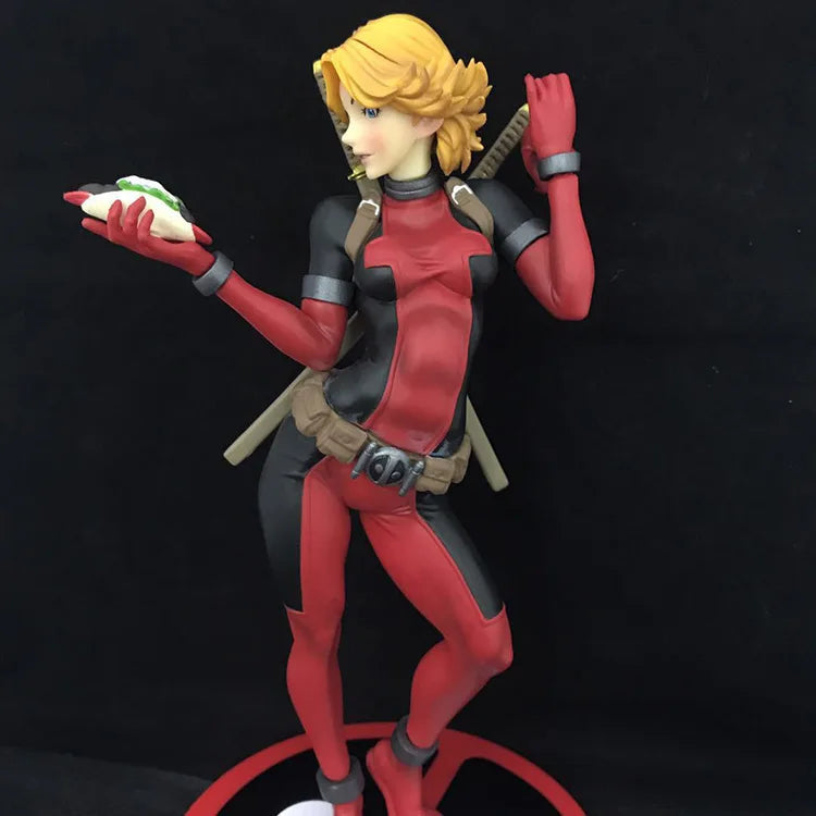 Lady Deadpool 24cm Action Figure X Men Anime Cartoon Bishoujo Statue Model Toy Doll Room Decor Collection Birthday Xmas Gift Kid