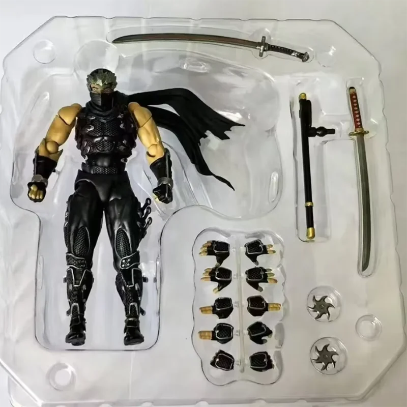 Kaiyodo In Stock  Yamaguchi Ninja Anime Figurine Gaiden Ryu Hayabusa Articulated Joints Moveable Action Figure Model Statue