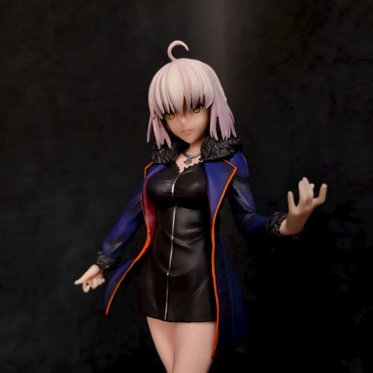 26cm Fate Grandorder Black Joan Of Arc Casual Clothes Cute Anime Action Figurines Model Kit Desktop Ornament Collection Toy Gift