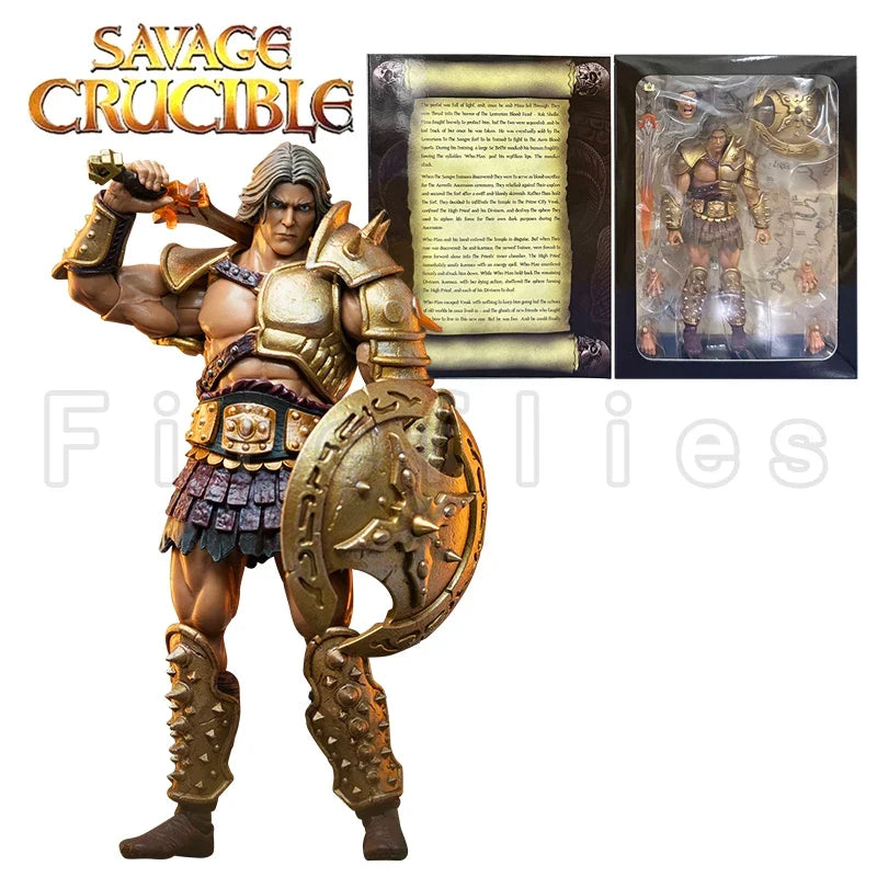 1/12 7inches Harbinger Studios Savage Crucible Action Figure Wave 2 Jaeger Nashom Krieger Whoman Barbarian Anime Model
