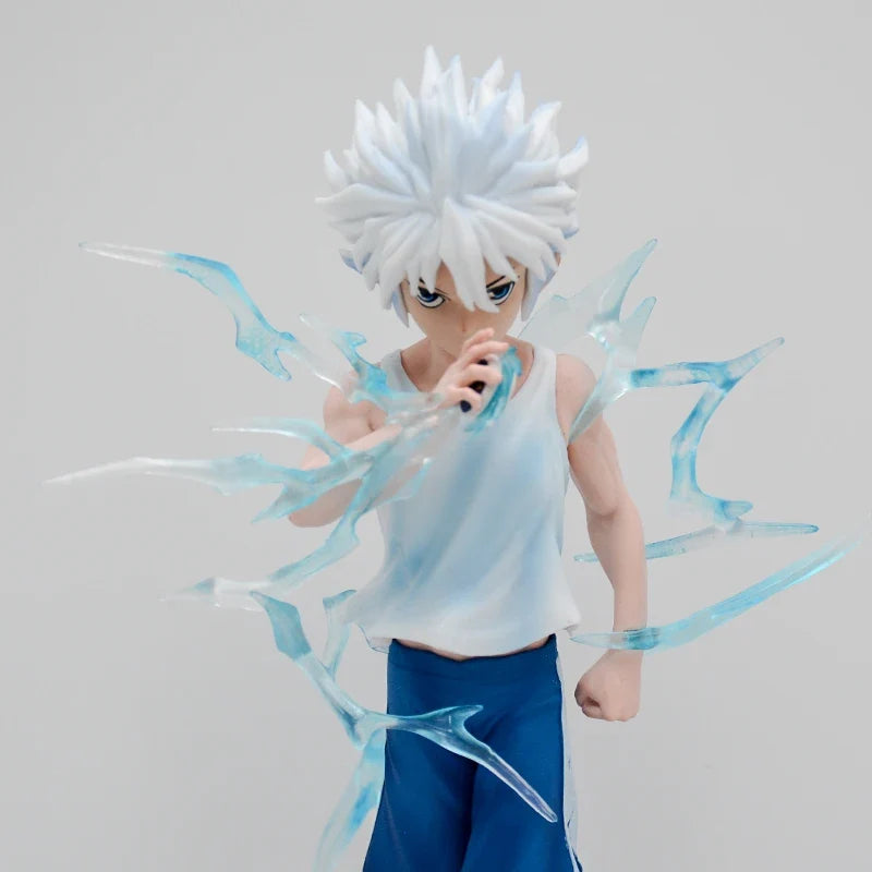 22cm Hunter x Hunter Anime Figure Killua Zoldyck Action Figure Gon Freecss/Hisoka/Alluka Zoldyck Figurine Model Doll Toys Gifts