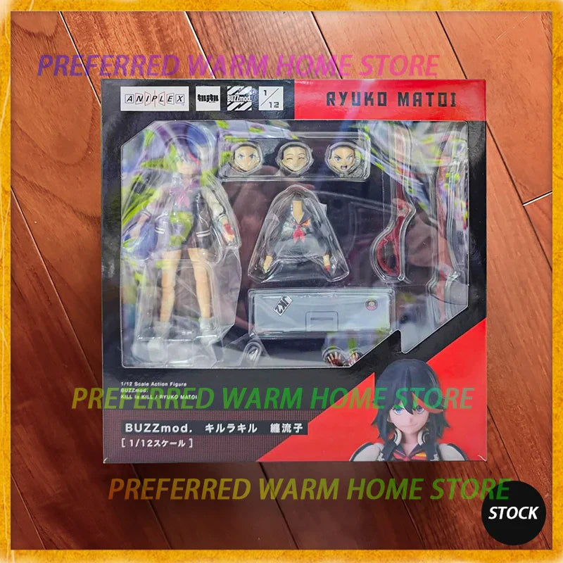 Auf Lager Aniplex BUZZmod Matoi Ryuuko Bewegliche Modell-Spielzeuge 1/12 Maßstab Actionfigur Kill La Kill