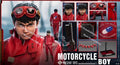 PT-sp64 1/6 Motorrad Junge Actionfigur Rote Lederjacke Hosen Design 12 Zoll Komplettset PRESENT TOYS Mann Soldat Modell Geschenk