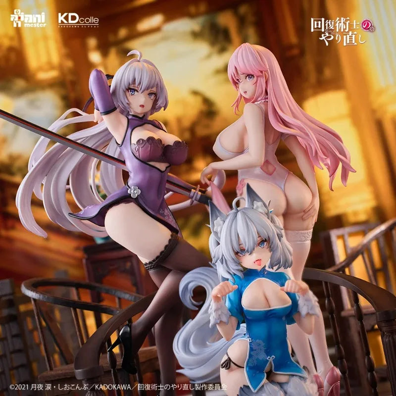 Animester Kadokawa Reply Sorcerer 1/6 Anime Figures Krecha Setsuna Freia Cute Decor Collectible Desktop Ornament Surprise Gift