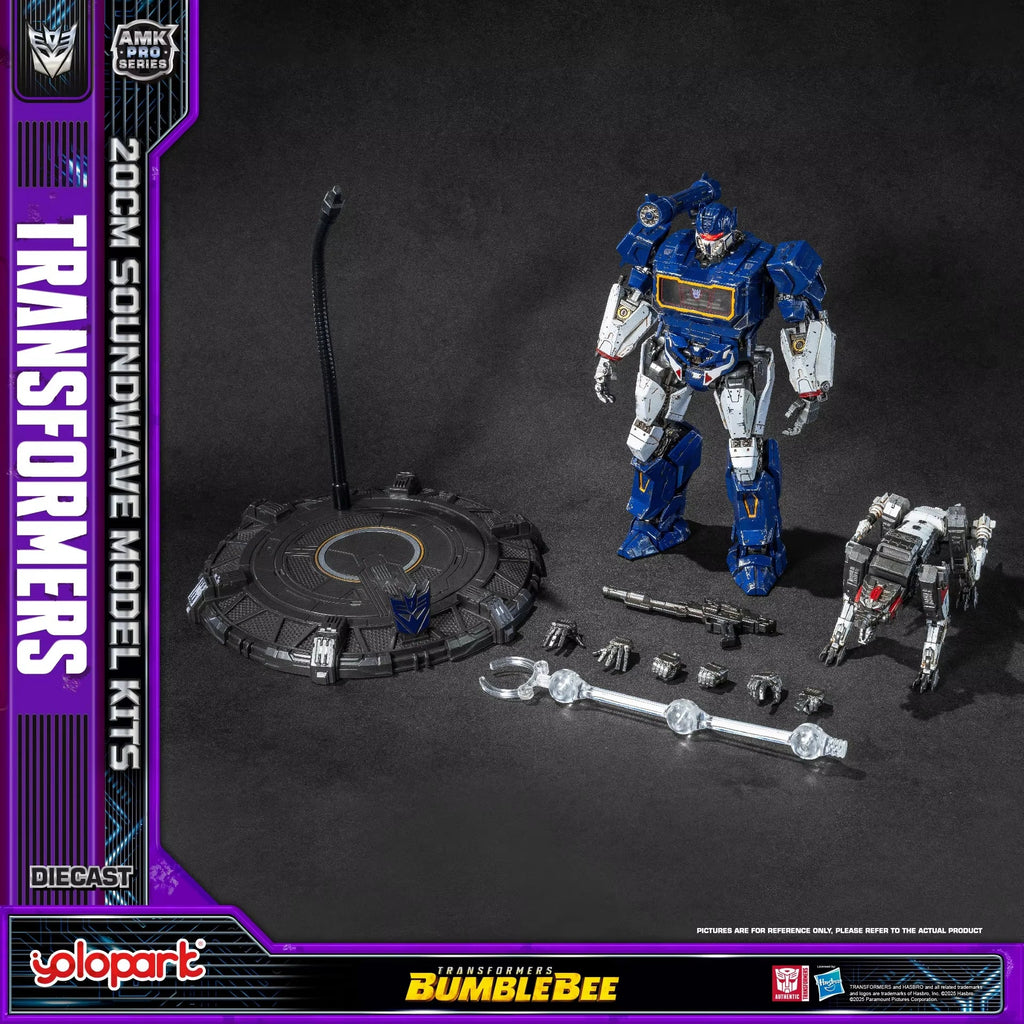 YOLOPARK Transformers Action Figure : Bumblebee AMK PRO Series 20cm Soundwave Joint Movable Collection Model Boy Birthday Gifts