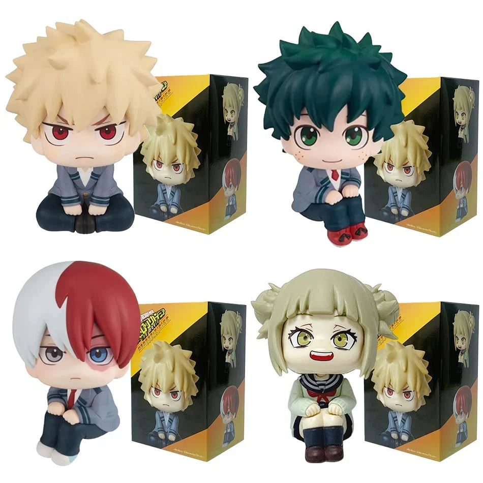 HOT My Hero Academia Katsuki Deku Todoroki Shoto Himiko Toga Break Time Anime Figure Model Collection Doll Toy For Kids Gift