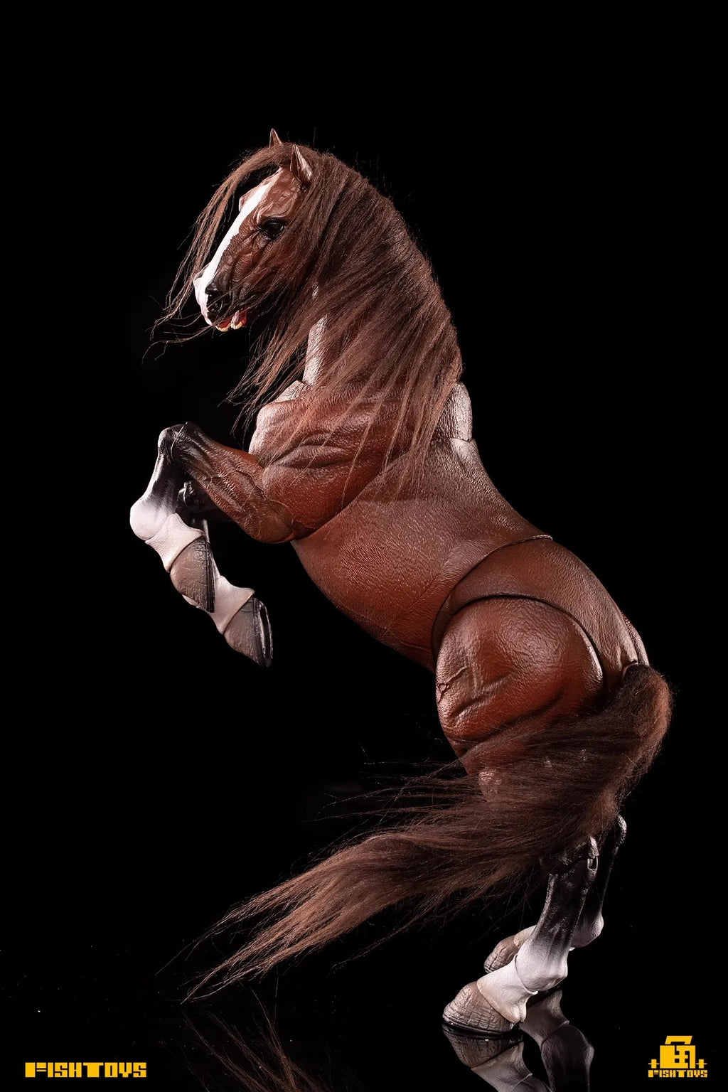 In Stock Fish Toys 1/12 Aciton Figure Pvc Model Waste Land Series Panchromatic Horse Animal Statue Customized Decoration Toys