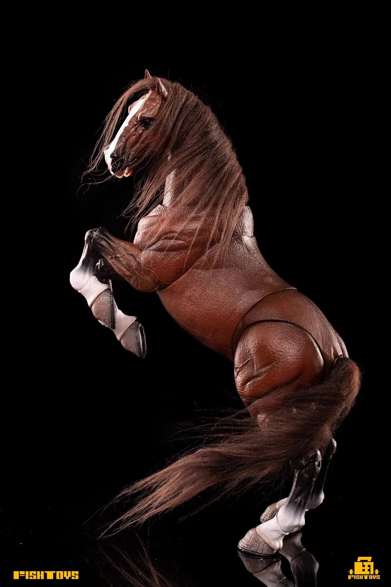 In Stock Fish Toys 1/12 Aciton Figure Pvc Model Waste Land Series Panchromatic Horse Animal Statue Customized Decoration Toys