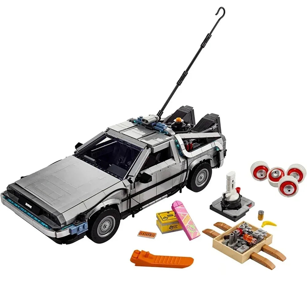 Compatible 10300 Back to the Future Time Machine DeLorean DMC-12 Building Blocks Construction Car Bricks Toys For Children Gifts