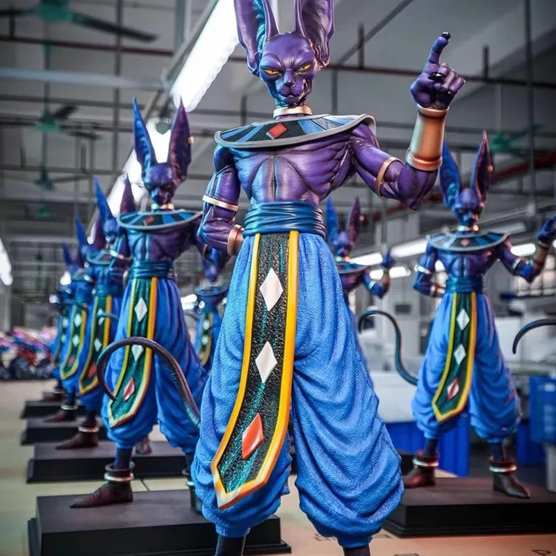 Toys 50cm Beerus Dragon Ball Z Anime Figure Beerus Birusu Gods of Destruction Figurine PVC Statue Collection Model Decor Gift