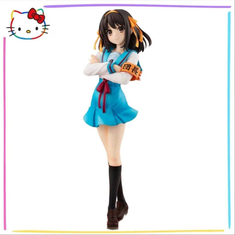 In Stock Original KADOKAWA The Melancholy of Haruhi Suzumiya 1/7 23cm Figure Toys Ornaments Cute