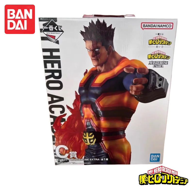 Auf Lager Original Bandai My Hero Academia Ichiban Kuji Endeavor Anime Actionfiguren Modell Spielzeug Schreibtischverzierung Sammlergeschenke