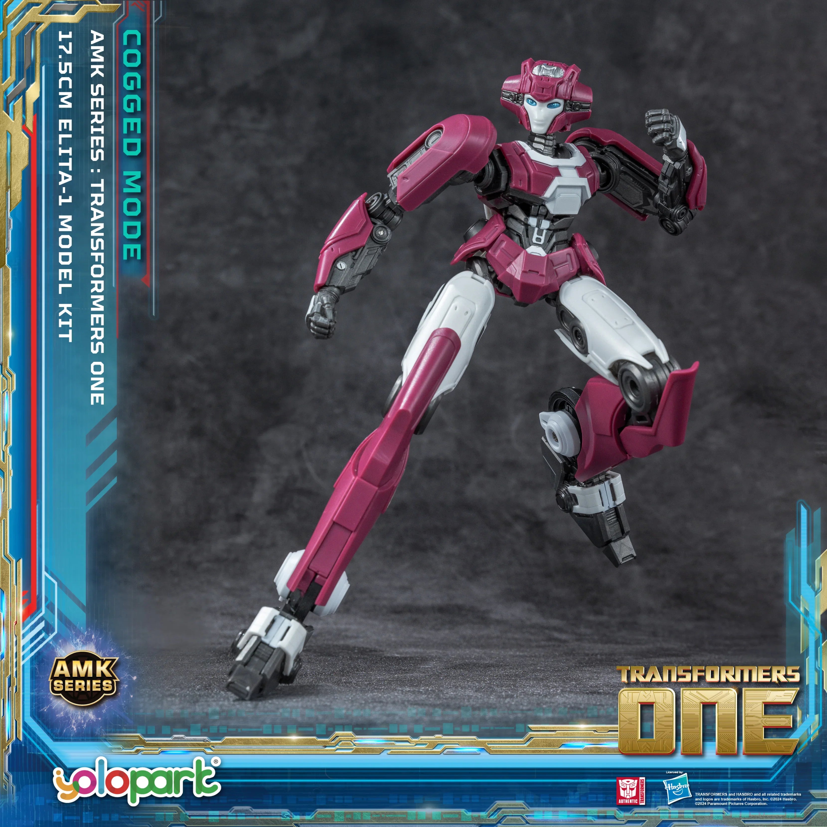 YOLOPARK Transformers One Elita-1 Cogged Mode Action Figure,6.89 Inch Highly Articulated No Converting Transformers Model Kit