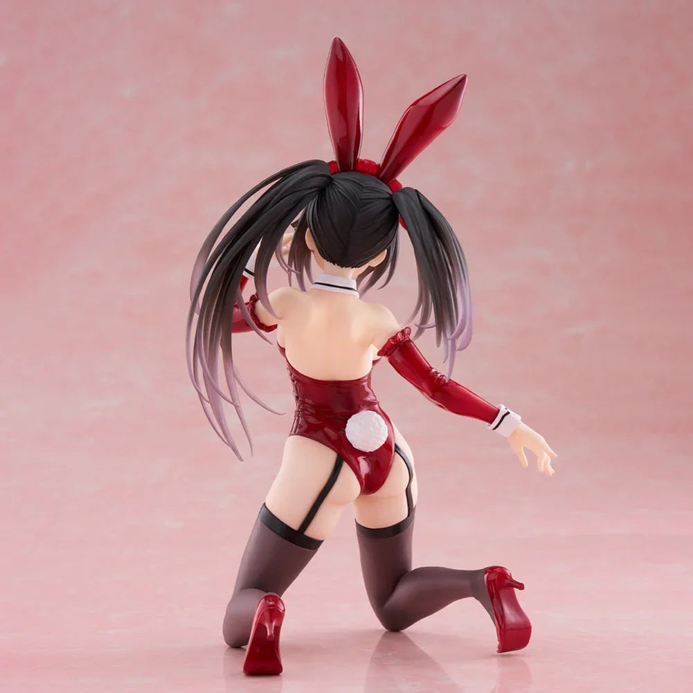 Anime Figure Yatogami Tohka figure bunny girl kneeling action figure Tokisaki Kurum figurine PVC Girl Model Toy Statue Gift 18cm