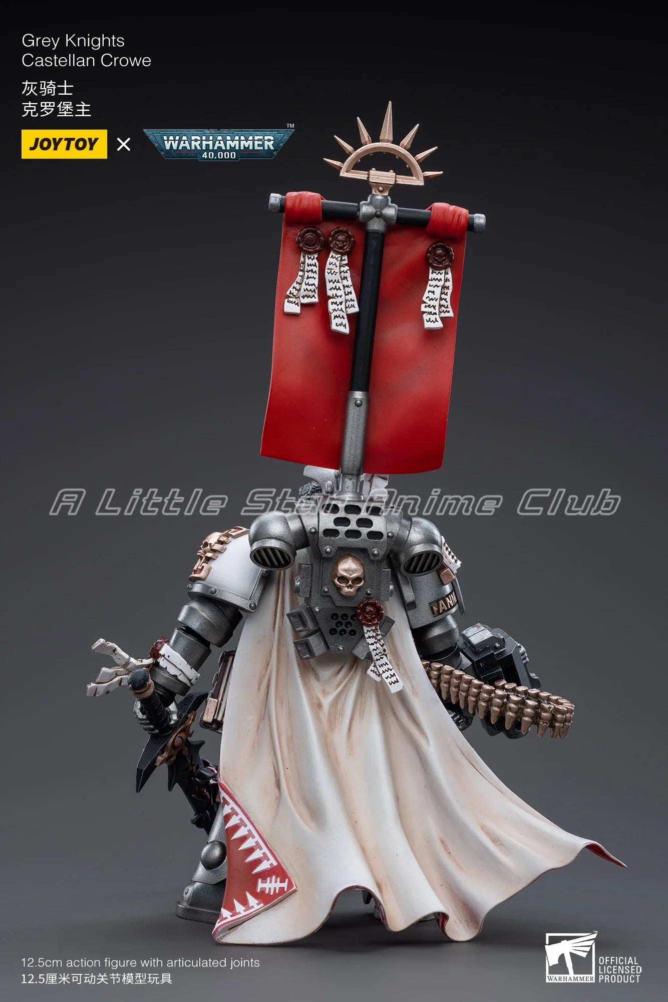 In Stock Original JOYTOY 1/18 Action Figure WARHAMMER 40000 Grey Knights Castellan Crowe Animation Figure Model Collection