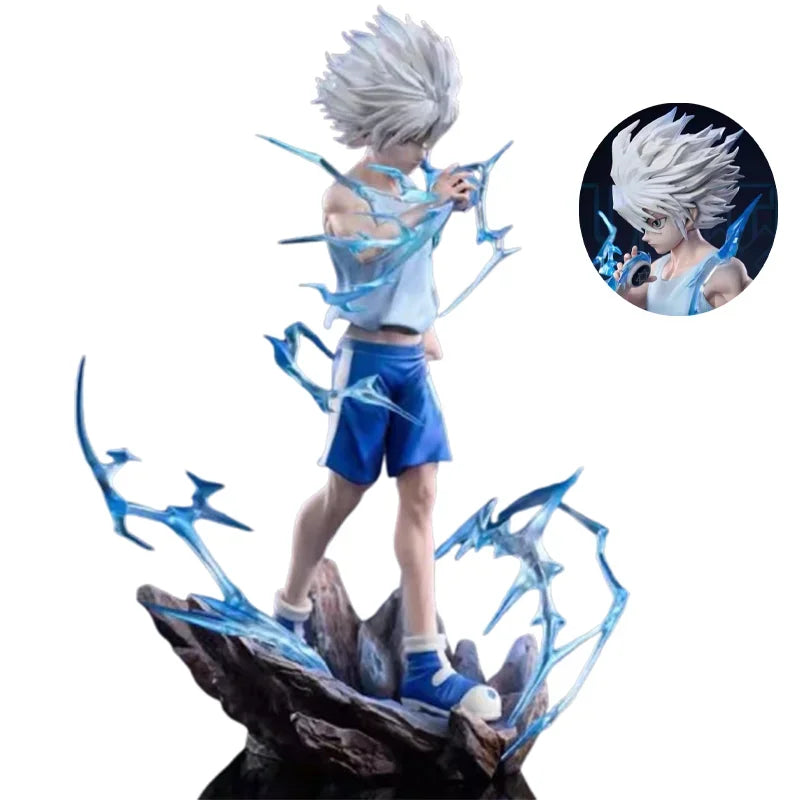 Hunter×Hunter Anime Figures Killua Zoldyck Figure Manga Action Figure PvVC Action Figure Model Statue Collection Decoration Toys