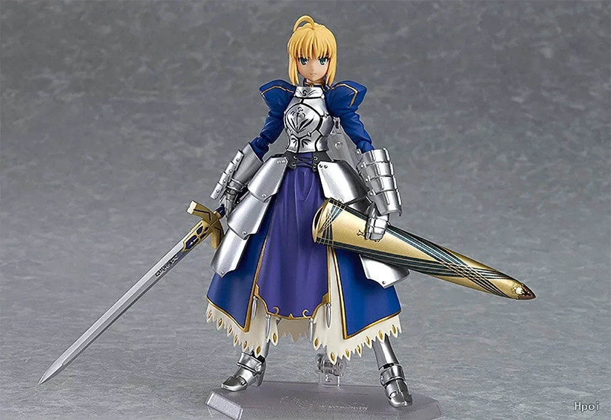 Original Genuine Max Factory Action/Dolls Figma (#227) Fate/Stay Night Altria Pendragon Saber 2.0 H=140mm Anime Action Figure