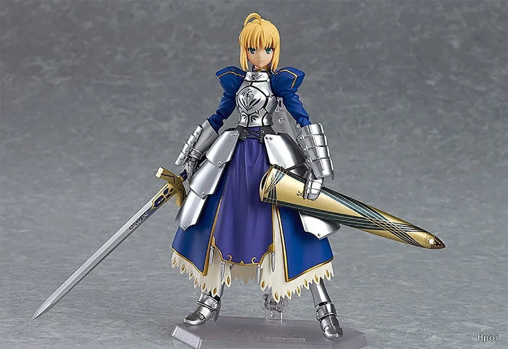 Original Genuine Max Factory Action/Dolls Figma (#227) Fate/Stay Night Altria Pendragon Saber 2.0 H=140mm Anime Action Figure