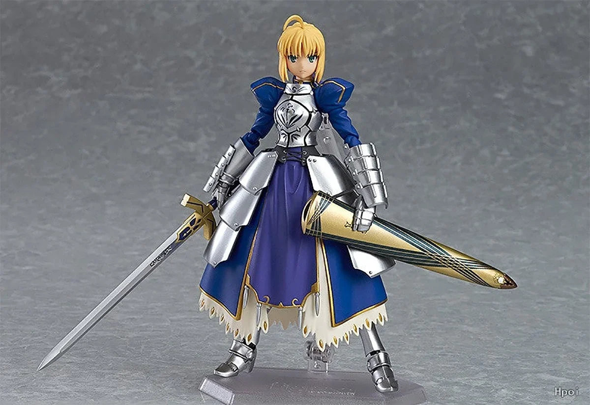 Original Genuine Max Factory Action/Dolls Figma (#227) Fate/Stay Night Altria Pendragon Saber 2.0 H=140mm Anime Action Figure