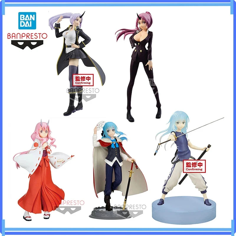 Bandai Original Instock 22Cm That Time I Got Reincarnated As A Slime Shion Secretary Trench Coat Pvc Action Figure Model Toys