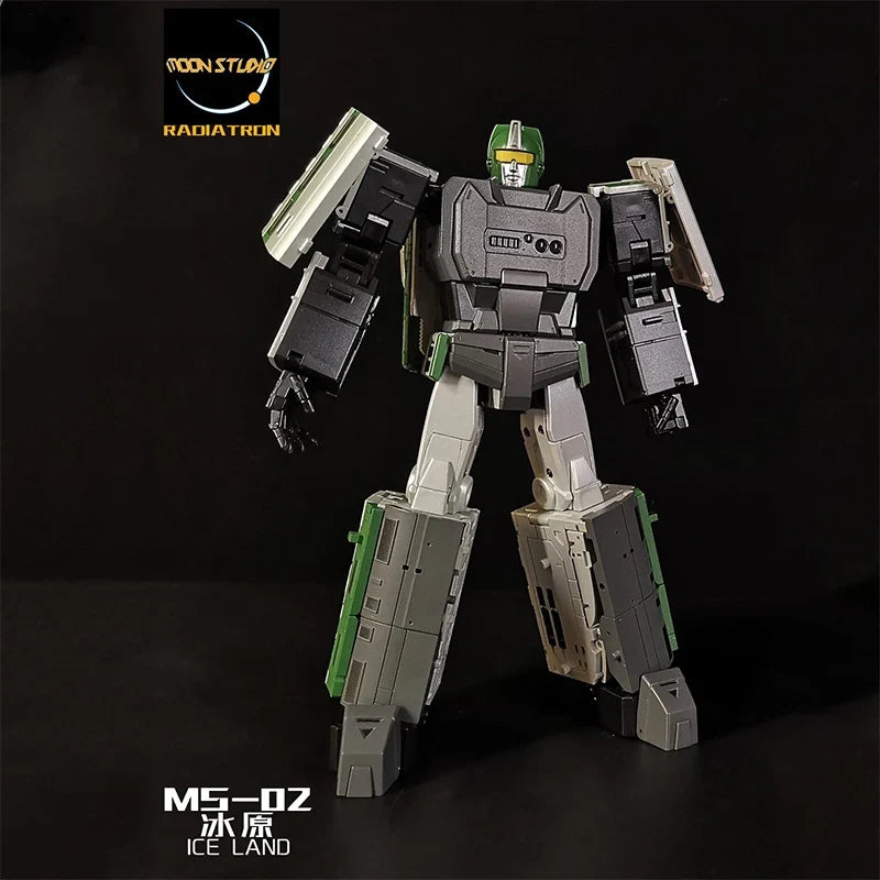 Children's toy transforming robot Raiden MS 01-06 Dark Night Ice Field Iron Fist Moon Flash Green Land Cold Peak Aurora