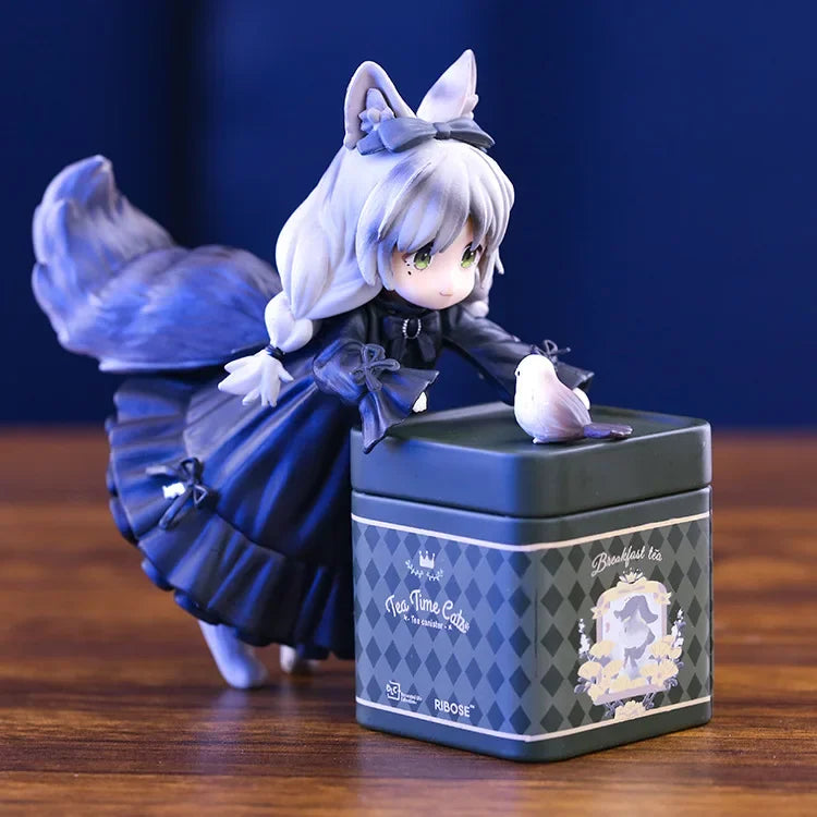 RIBOSE DLC Starshadowmagic Tea Party Cat Girl Dragen-Li PVC Anime Girl Figure Lovely Toy Statue Collection Model Doll Gifts
