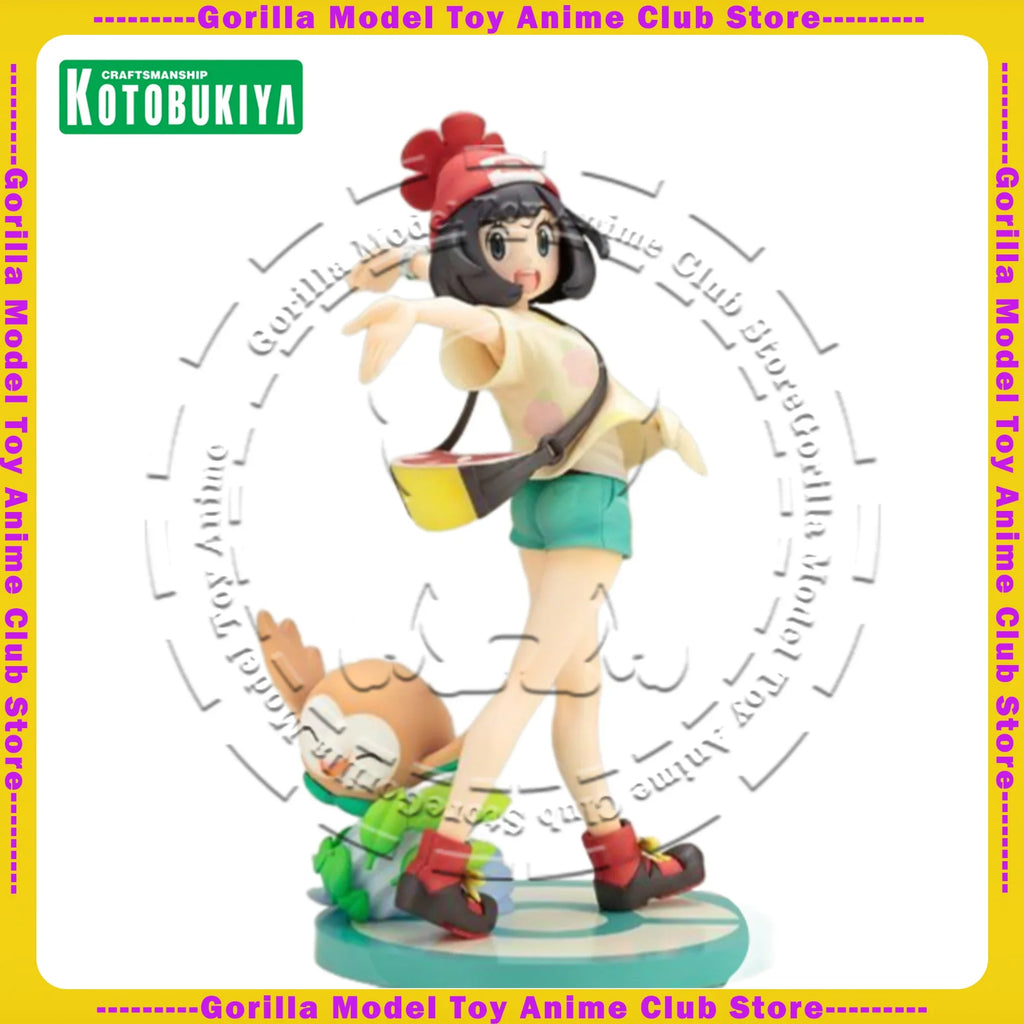 In Stock Original Genuine KOTOBUKIYA Pokémon Figure Series Moon & Rowlet 200mm Action Figure Model Collectible Toys Gift