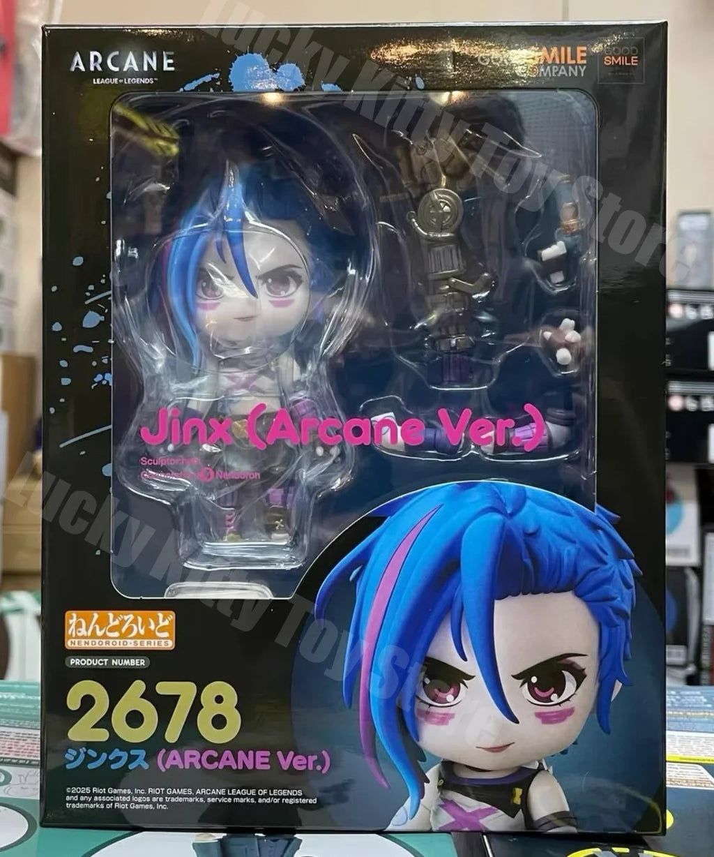Original Jinx Arcane Ver. Chibi Action Figure Model Collectible Gift For Fans