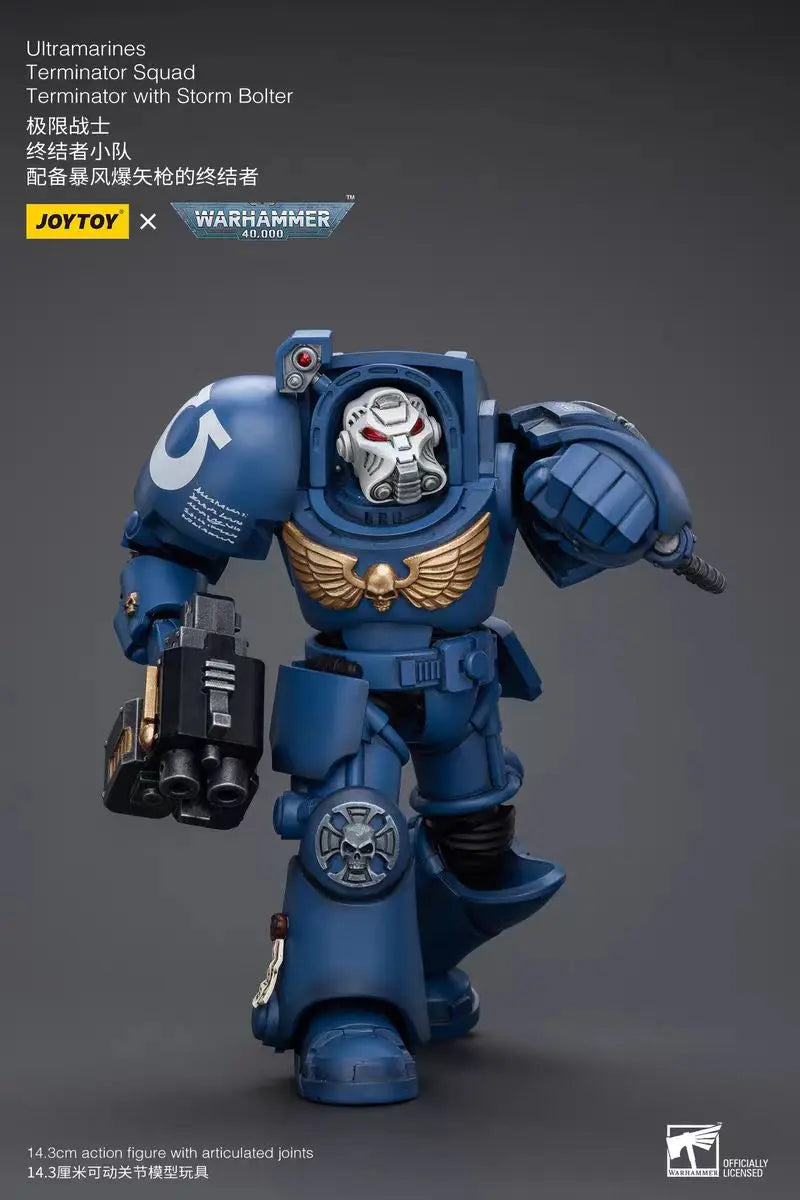 【In Stock】JOYTOY Warhammer 40K Ultramarines Terminator Squad 3PCS 1/18 Action Figure Model Toys