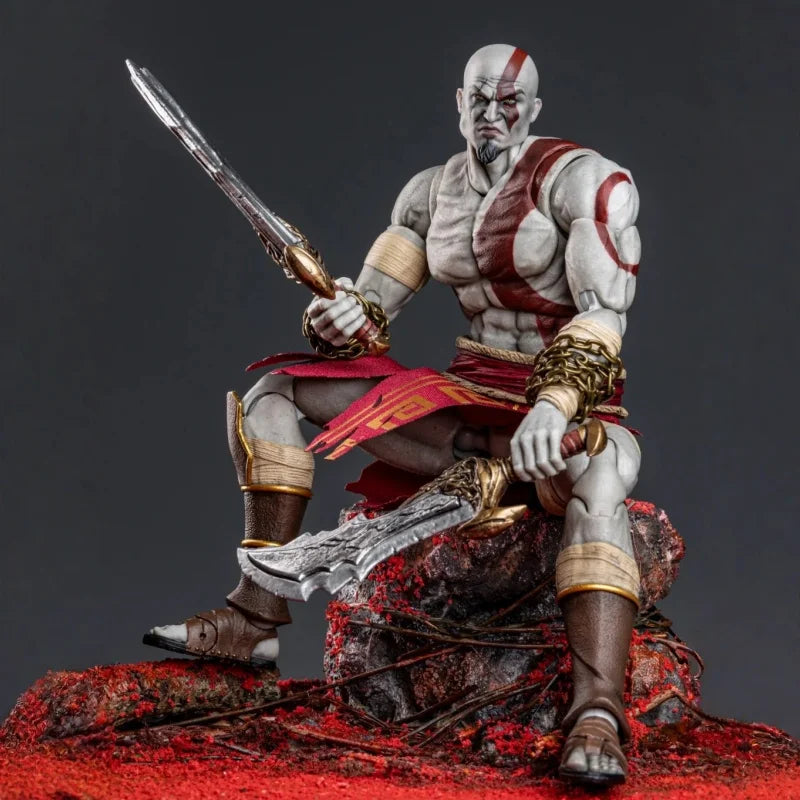 Sigma Studios God Of War Godslayer Kratos Action Figure GOW01A Original Collectible PVC Model Poseable Toy Gift Accessories Set