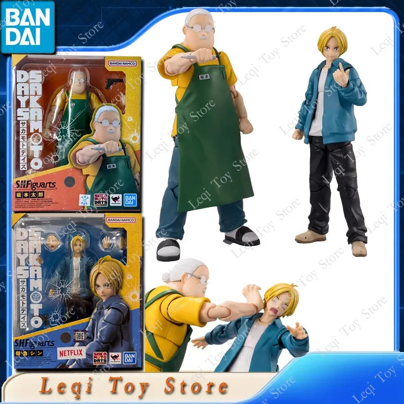 Bandai Original Genuine SHFiguarts SHF Taro SAKAMOTO DAYS Asakura Shin Action Anime Figures Toys Kids Gift Model Ornaments