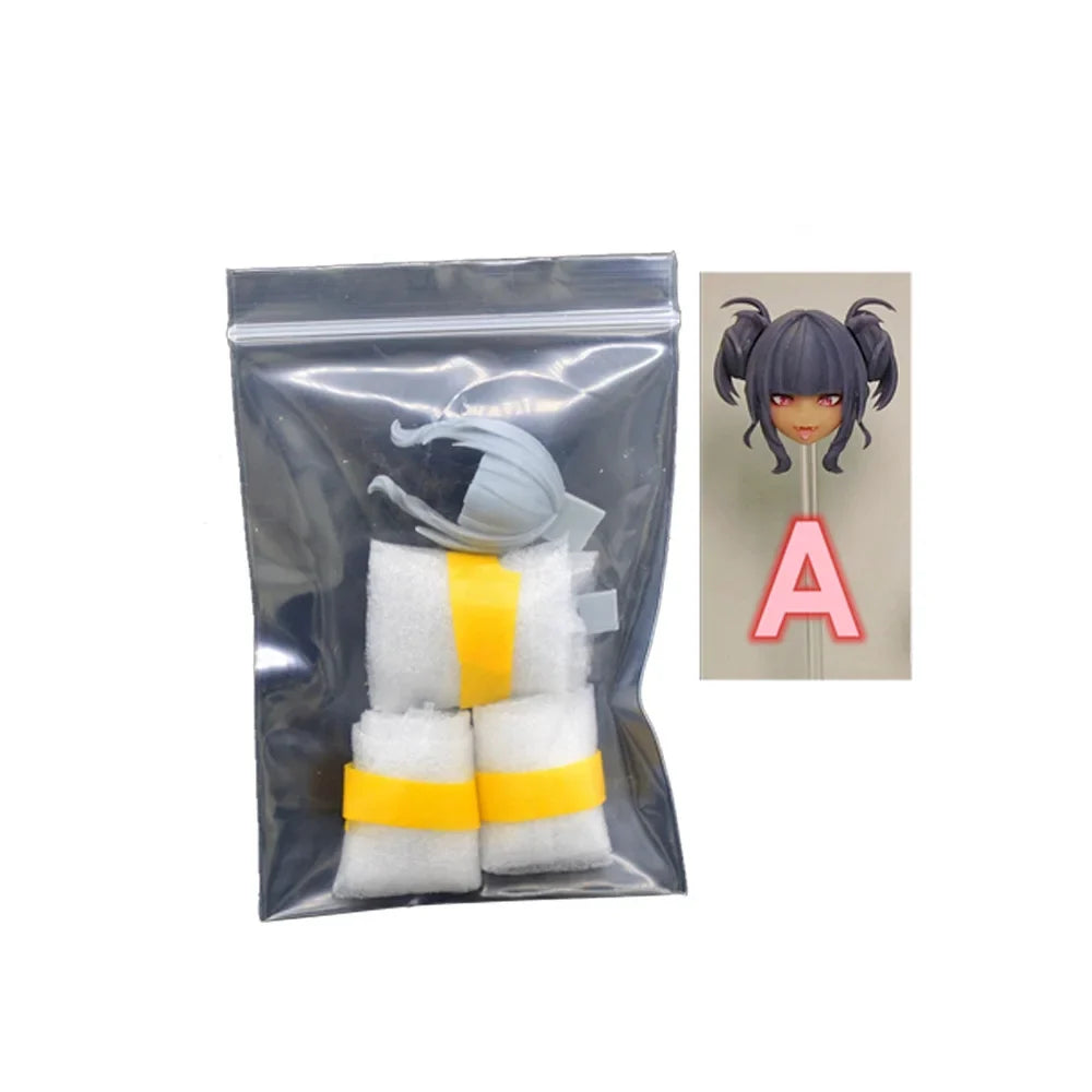 SH 1/12 Machine Girl Goddess Device FS20 Double Ponytail Wavy Hairstyle Modification Resin GK Accessory Model