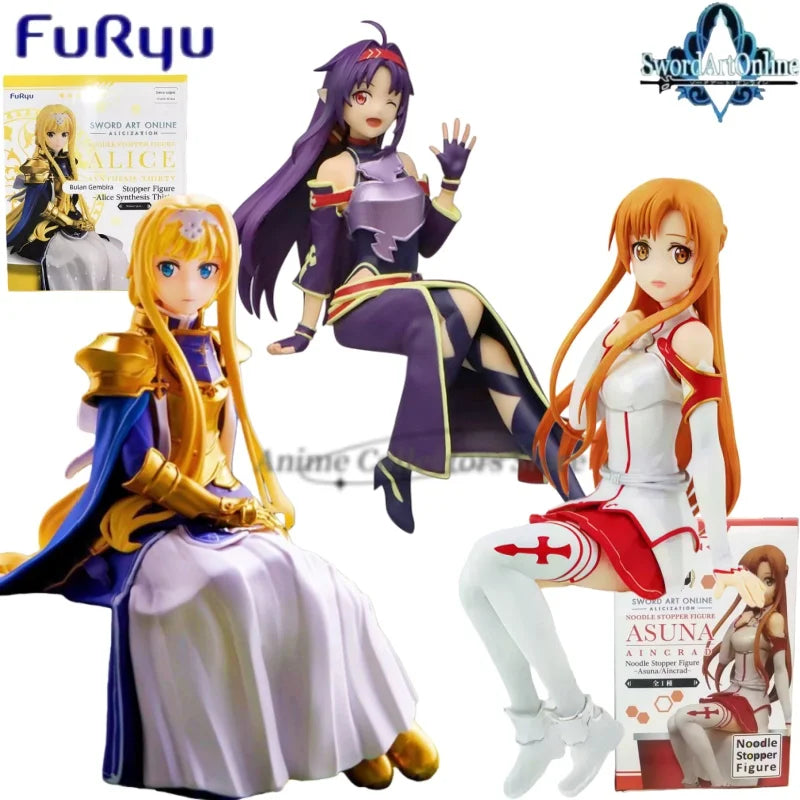 In Stock Original  Furyu Sword Art Online Alicization Alice Asuna Konno Yuuki Anime Action Figure Toys Model Ornaments