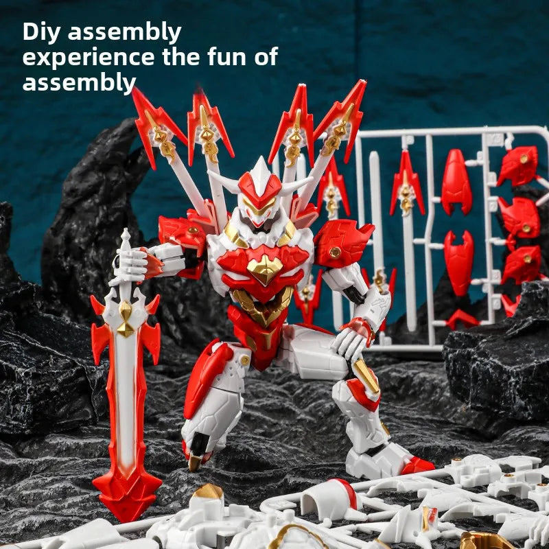 Blade Building Block Human Figure Doll Model Assembly Machine Armor Movable Joint Human Simulation Doll Children's Toy Gift